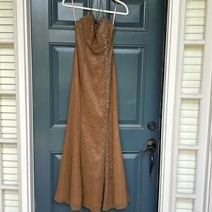 Elegant Brown Prom Dress
